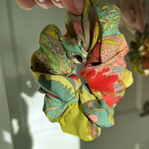 Scrunchie from genuine Hermes scarf